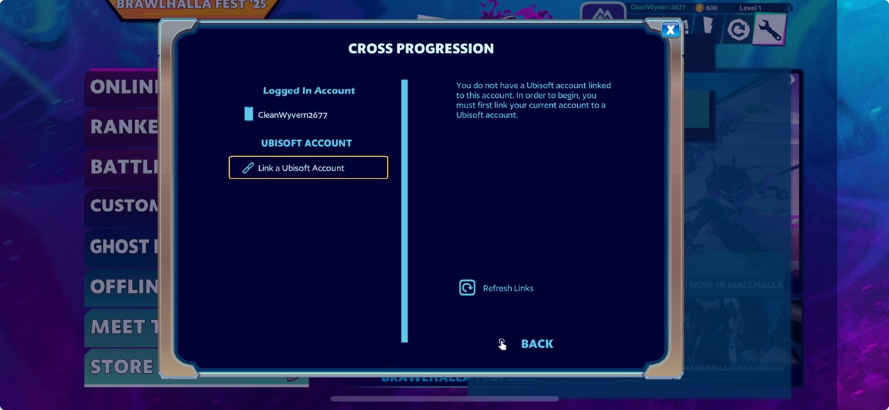 Progression Screenshot